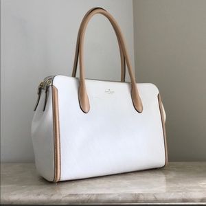 Kate Spade White & Cream Caroline Lane Queeney